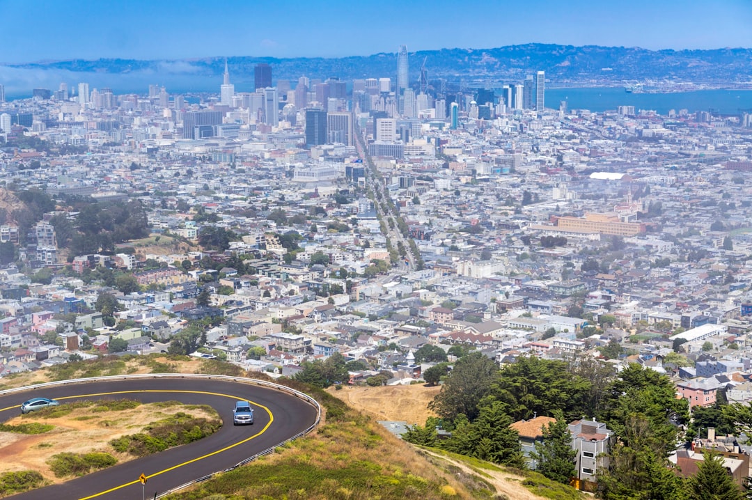 San Jose California city skyline aerial view
